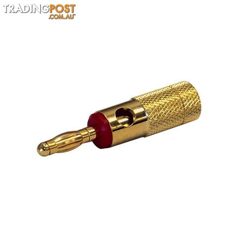 PW1640 4MM BANANA PLUG GOLD RED