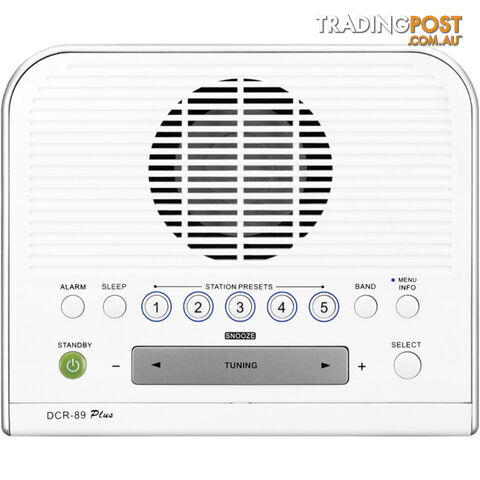 DCR89+ BASIC DAB+/ FM BEDSIDE CLOCK RADIO, WHITE - SANGEAN - photo 3 of 5