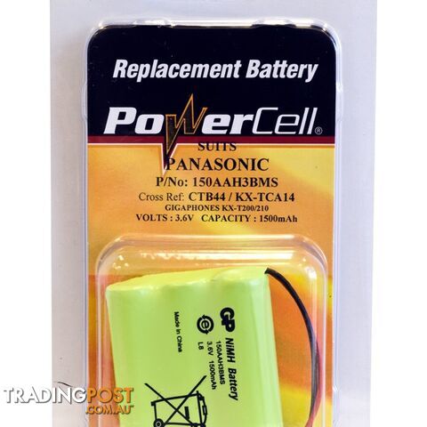 CTB44 3.6V NIMH 1500MAH BATTERY SUITS PANASONIC CORDLESS PHONE