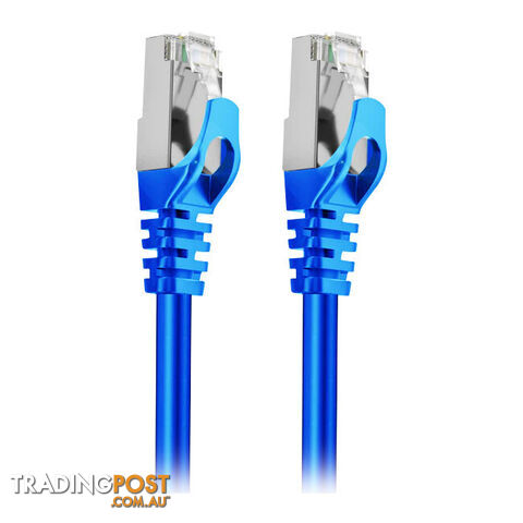 LC8006 2M CAT7 10GBE ETHERNET CABLE BLUE TRIPLE SHIELDING