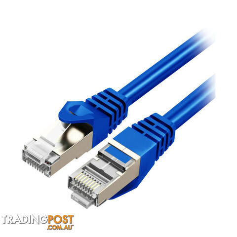 LC8006 2M CAT7 10GBE ETHERNET CABLE BLUE TRIPLE SHIELDING - photo 3 of 4
