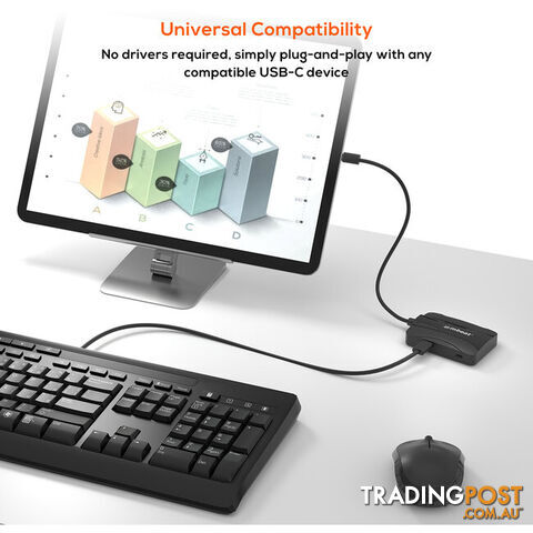 UCH32 4 PORT 10GBPS USB-C 3.2 GEN2 HUB 2 USB-A 2 USB-C - photo 5 of 7