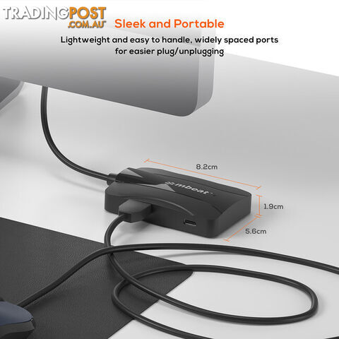 UCH32 4 PORT 10GBPS USB-C 3.2 GEN2 HUB 2 USB-A 2 USB-C - photo 4 of 7