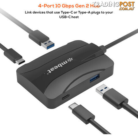 UCH32 4 PORT 10GBPS USB-C 3.2 GEN2 HUB 2 USB-A 2 USB-C - photo 2 of 7