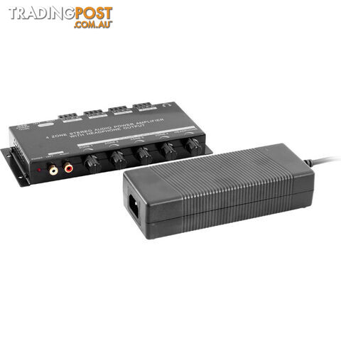 PRO1300 4 ZONE STEREO POWER AMPLIFIER AUDIO WITH HEADPHONE OUT - photo 3 of 4