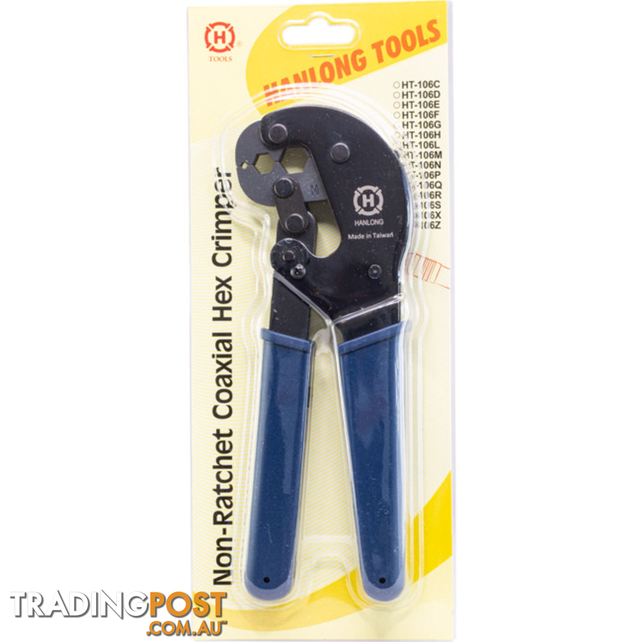 HT106M RG59 RG6 RG11 HEX CRIMP TOOL NON-RATCHET TYPE 229MM