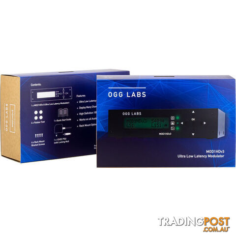 MOD1HDV3 MPEG2 1080P HD DVB-T MODULATOR OGG LABS - photo 3 of 3