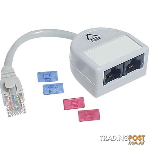 PK4517 RJ45 SPLITTER VOICE TO VOICE 100MM CORD 3-U3