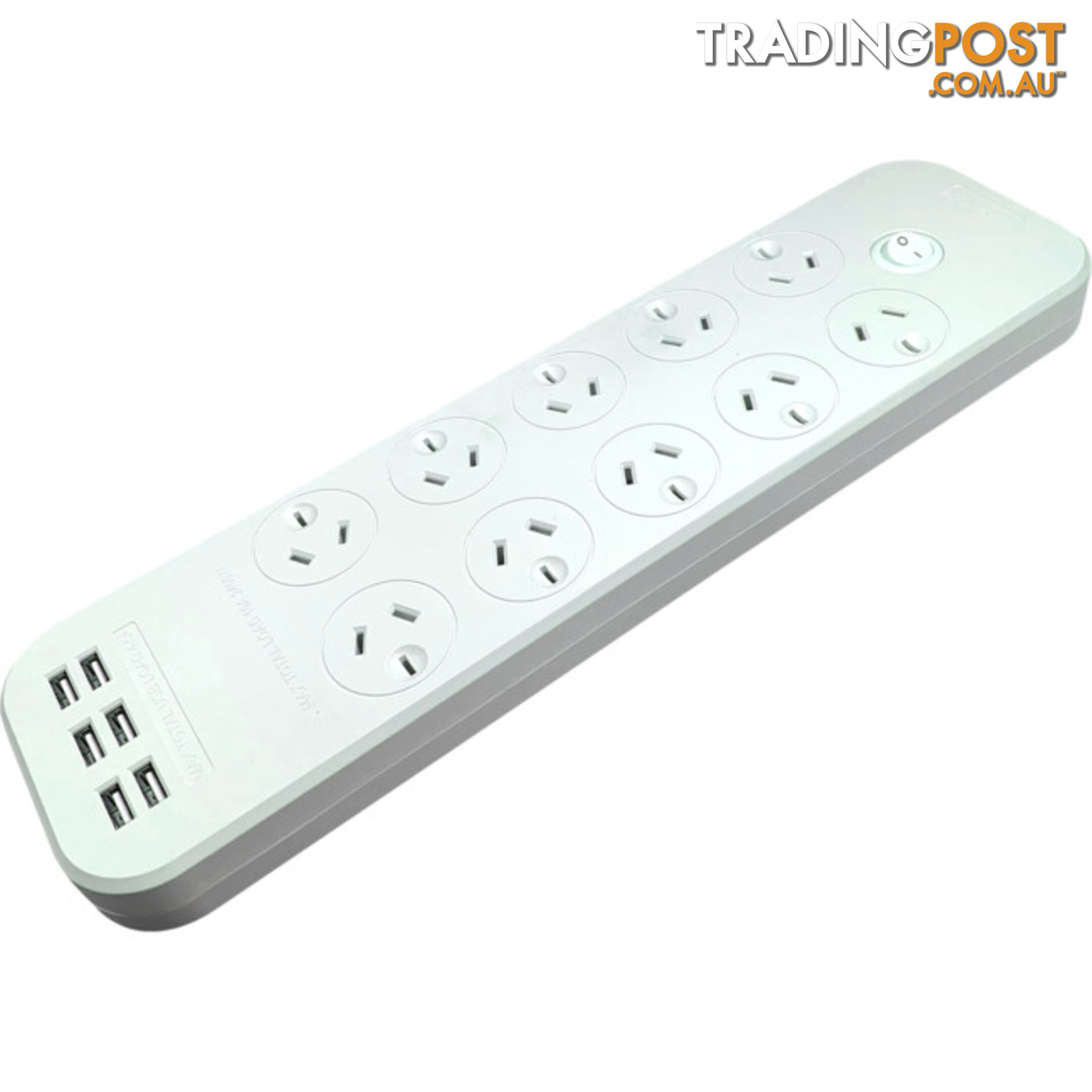 PT1055 10 OUTLET SWITCHED POWERBOARD WITH USB CHARGING