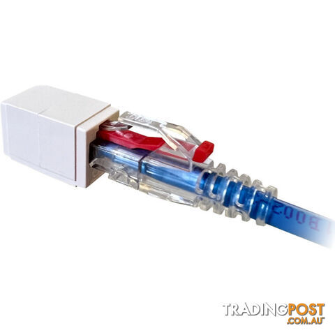 PK4080 6.5MM CLEAR RJ45 RUBBER BOOT WITH LOCKING PIN SUITS CAT6 SNAP PLUG PK OF 100 - photo 2 of 3