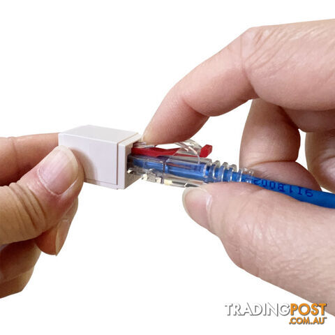 PK4080 6.5MM CLEAR RJ45 RUBBER BOOT WITH LOCKING PIN SUITS CAT6 SNAP PLUG PK OF 100 - photo 3 of 3