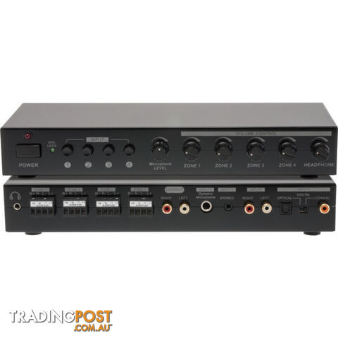 PRO1323 4-ZONE AUDIO POWER AMPLIFIER INTEGRATED 4 SOURCE STEREO