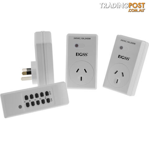 MRC03V2 MAINS OUTLET REMOTE CONTROLLER 1 REMOTE 3 MAINS DOSS SWITCH