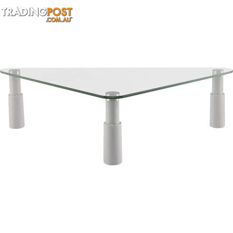 ESS102 GLASS MONITOR DESK RISER TRIANGULAR
