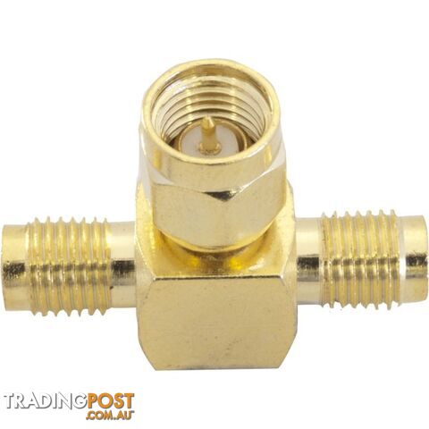 PA6708 SMA PLUG TO 2X SMA SOCKETS ADAPTOR
