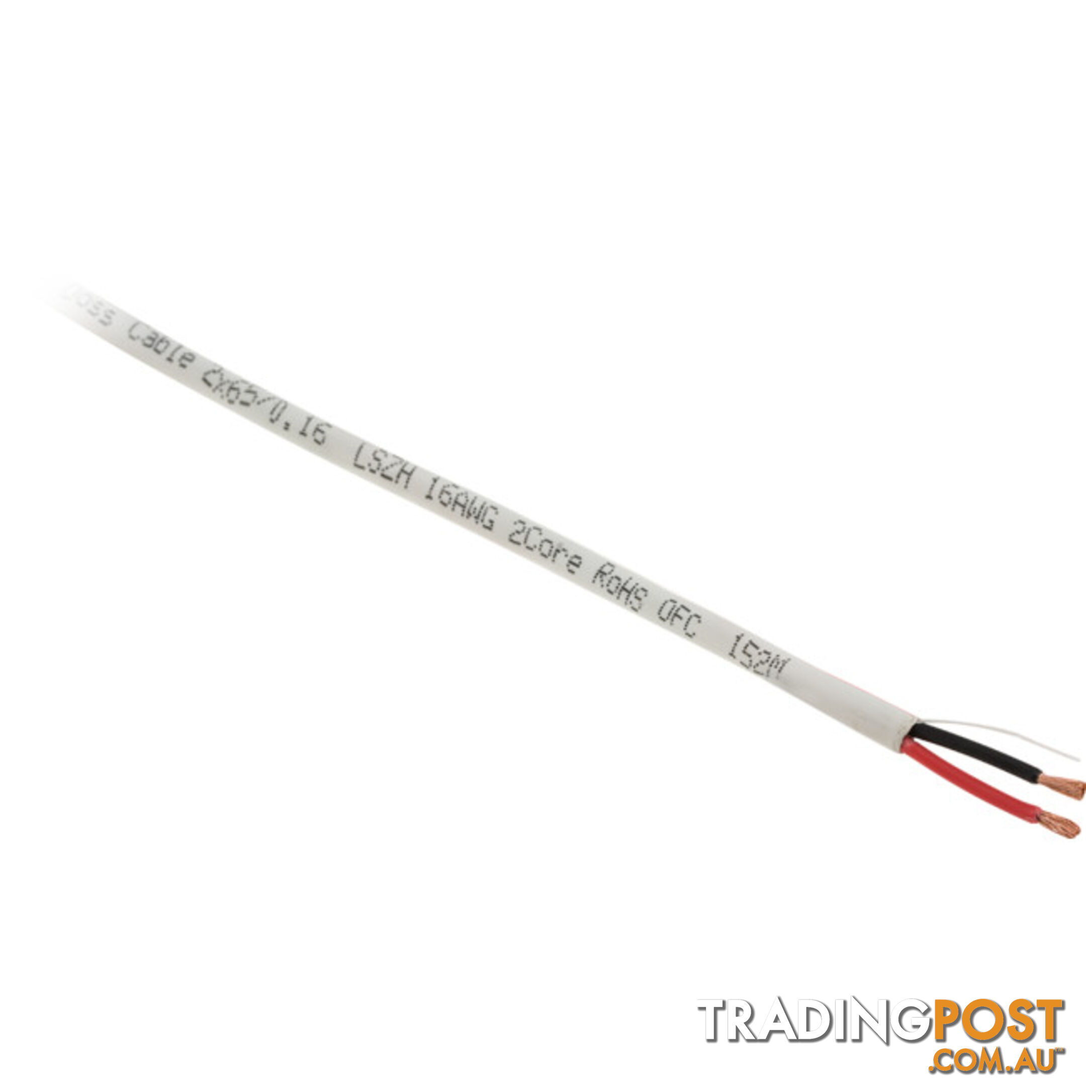 16G2C152M 16AWG 2CORE SPEAKER CABLE 152M LSZH REELEX WHITE/R