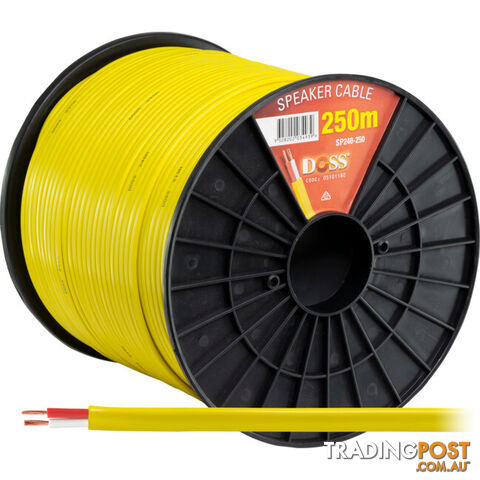 SP240-250 250M ROLL 18AWG 100V SPEAKER CABLE 2X24-.20 0.75MM2 DOUBLE INSULATED