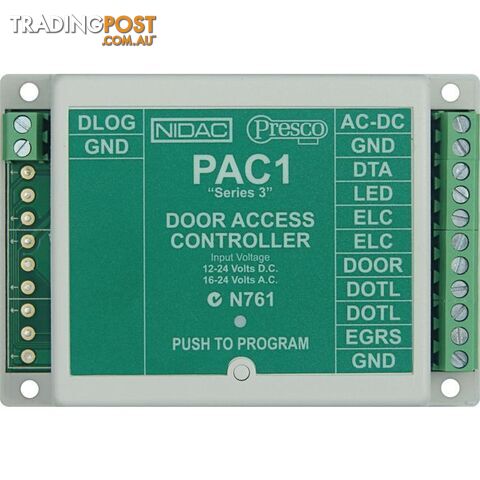 PAC1 SINGLE DOOR ACCESS CONTROLLER PRESCO