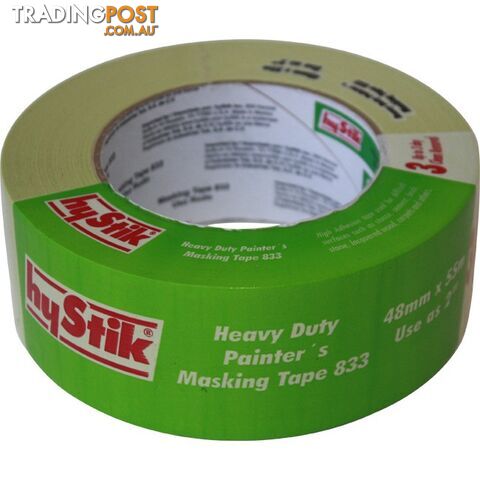 833MT48 3 DAY HEAVY DUTY MASKING TAPE 48MM X 55MT ROLL PAINTERS TAPE