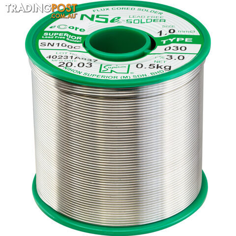 LF1.0SN100C.5K 1.0MM LEAD FREE SOLDER 500G NIHON SUPERIOR SN100C