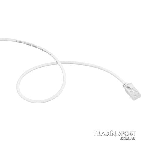 LC6SL0100WH 1M SLIM CAT6 PATCH LEAD WHITE ULTRA THIN