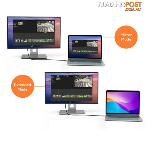 LC7970 1.8M 4K USB-C TO DISPLAY PORT TOUGHLINK - photo 3 of 7
