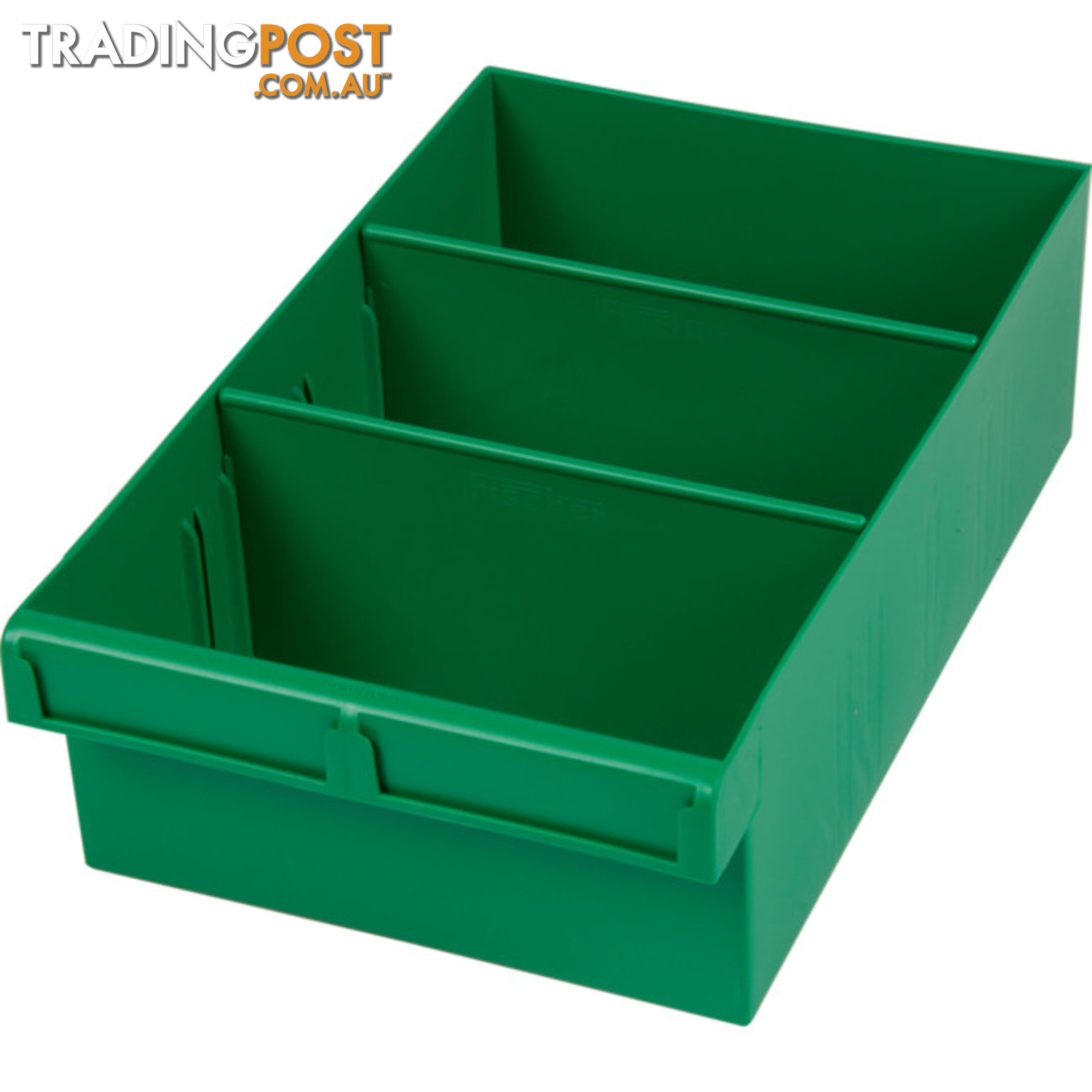 1H024GN GREEN 300MM LARGE PARTS TRAY STORAGE DRAWER WITH DIVIDERS