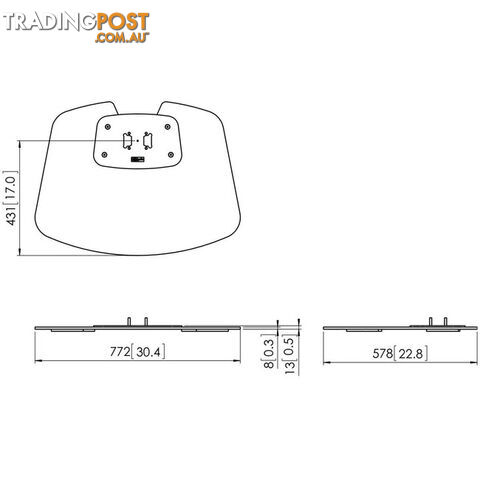 PFF7020B LARGE SINGLE POLE FLOOR BASE MAX 105KG - photo 3 of 3