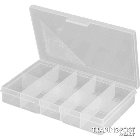 1H033 10 COMPARTMENT STORAGE BOX SMALL PLASTIC CASE