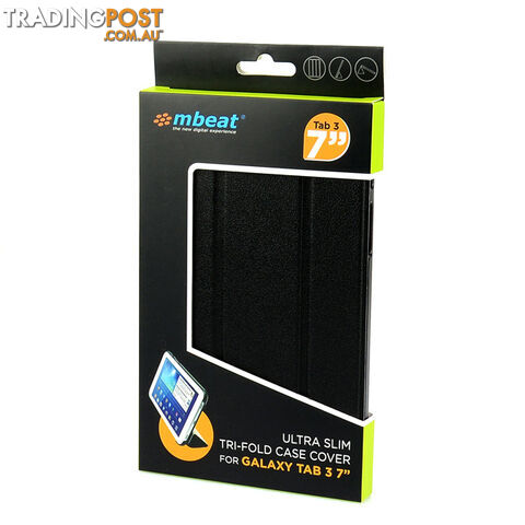 T3-7CASBLK GALAXY TAB3 7" SLIM CASE BLACK ULTRA THIN TRI-FOLD MBEAT - photo 5 of 10