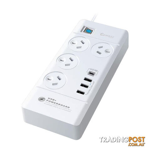 PAD8044 4 WAY POWERBOARD WITH USB-C