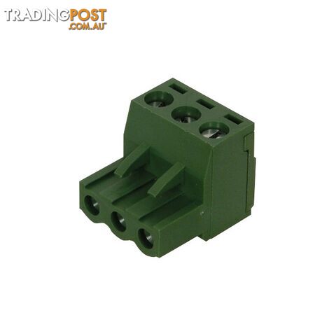 PM1203 3 WAY PHOENIX CONNECTOR 3 PIN GREEN PLUG