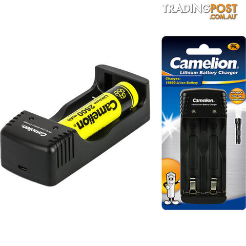 CABC305 USB CHARGER FOR 18650 BATTERY LI-ION ONLY CAMELION