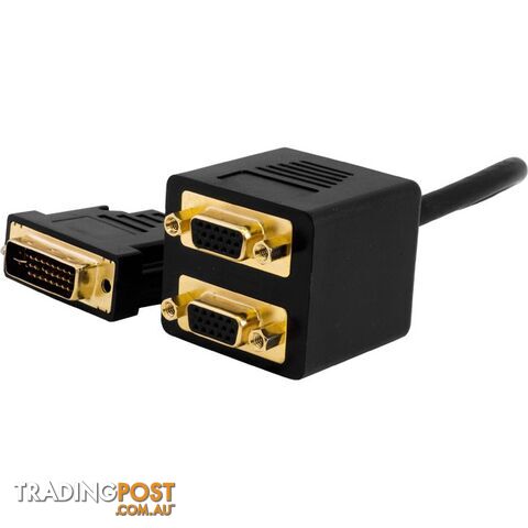 LC6096 DVI-I PLUG TO 2X VGA - 30CM SOCKET LEAD
