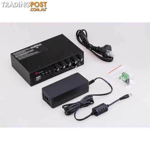 PA40M 40W DC12V CLASS D AMPLIFIER MP3 SIREN 2XMIC AUX IN SHOW - photo 4 of 4