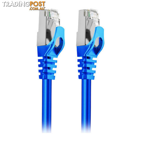 LC8016 20M CAT7 10GBE ETHERNET CABLE BLUE TRIPLE SHIELDING