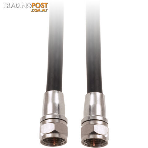FL59Q-2CFF 2M RG59QUAD 'F' FLYLEAD COMPRESSION 'F' PLUG TO PLUG