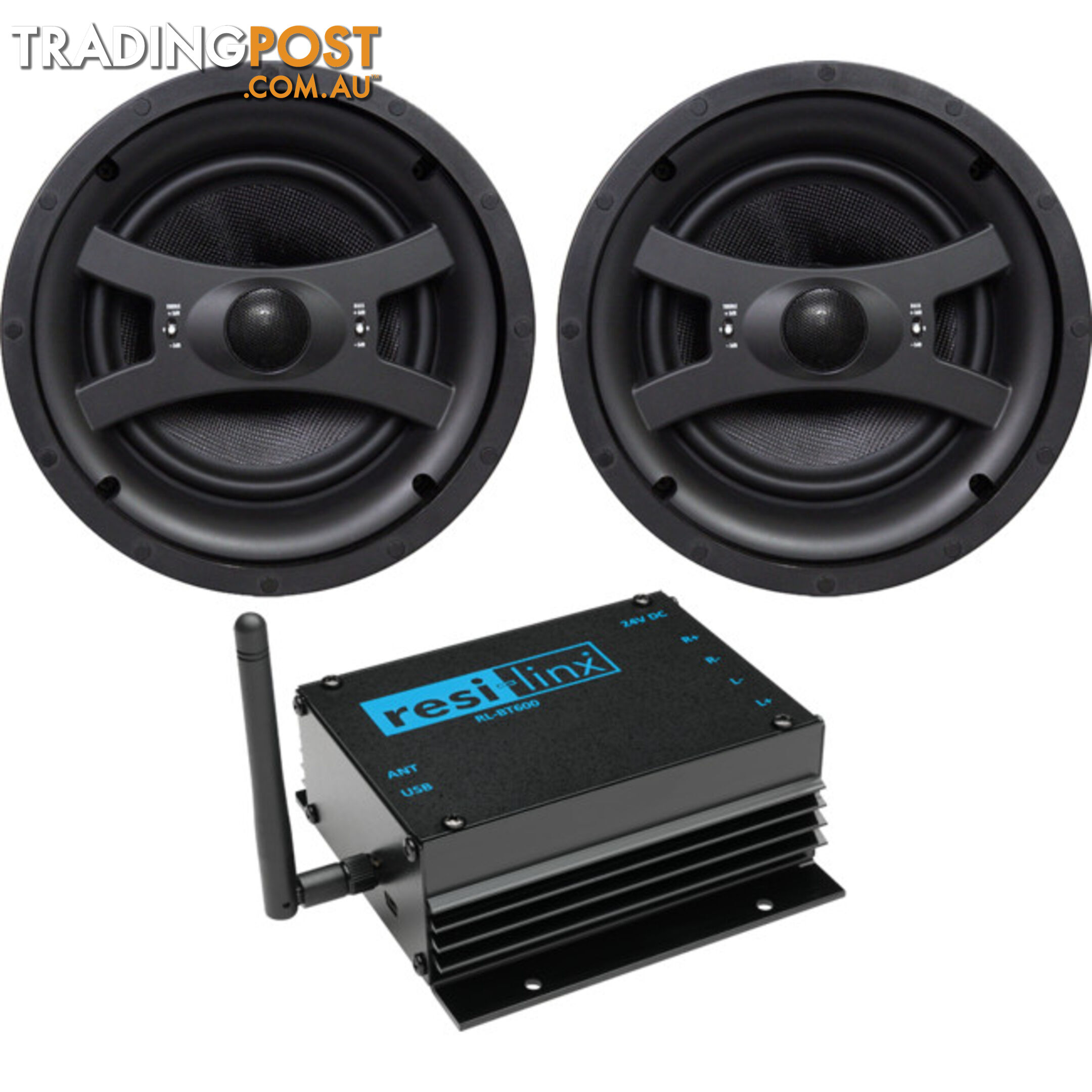 RLBT800 8" ACTIVE CEILING SPEAKERS 50W PER CH WITH BLUETOOTH