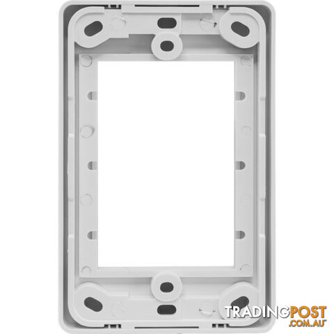 MW13FR MODULAR WALL PLATE FRAME CLIPSAL STYLE FITS 3 MODULES - photo 4 of 4