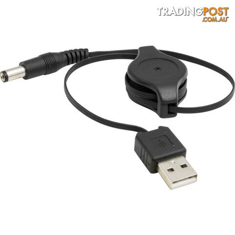 LC7225 0.8M RETRACTABLE USB TO DC PLUG TO PLUG USB2 TO 2.1MM DC - photo 2 of 2