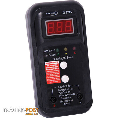 Q3215 12V SLA BATTERY TESTER