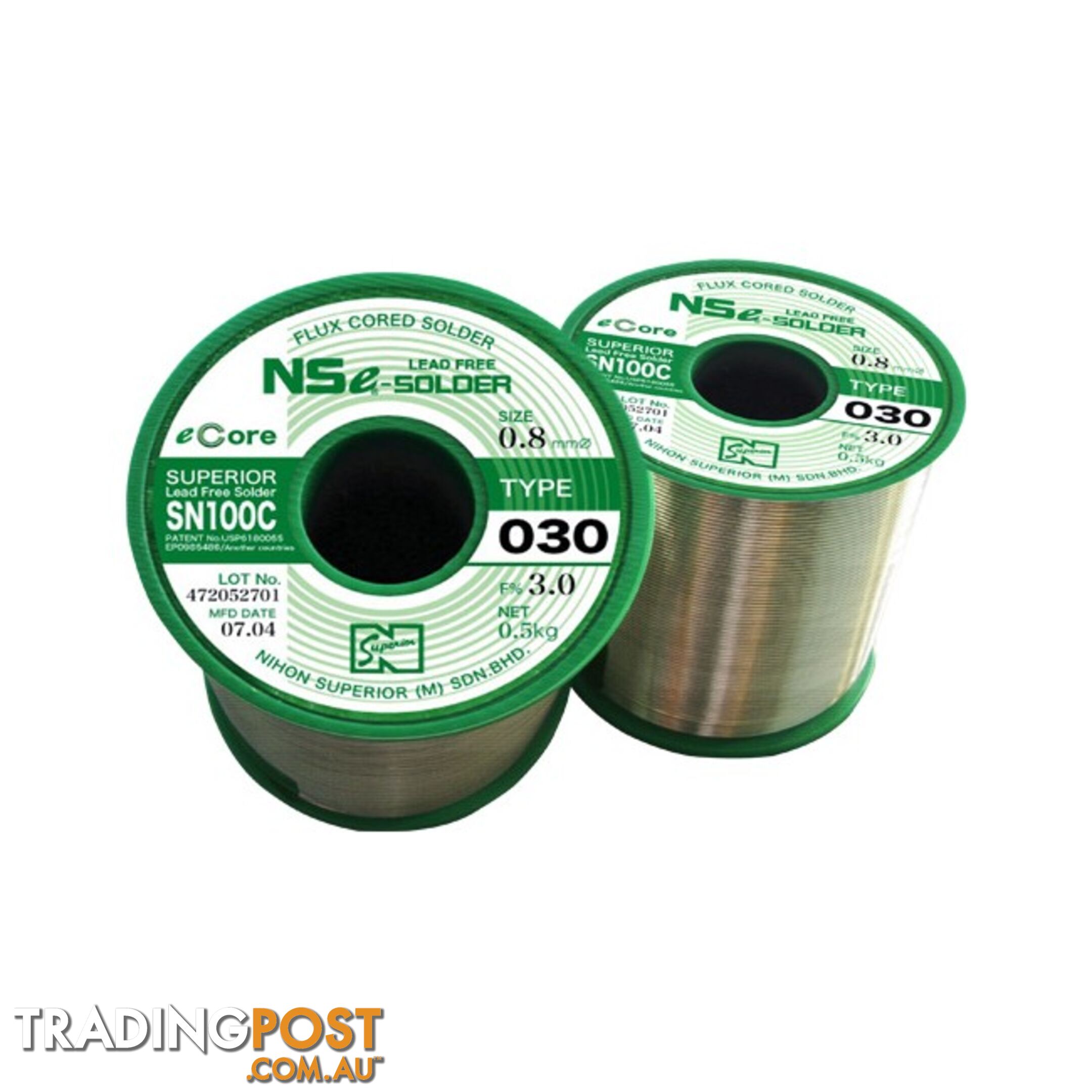 LF0.4SN100C.5K 0.4MM LEAD FREE SOLDER 500G NIHON SUPERIOR SN100C