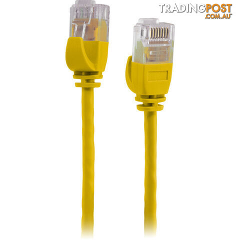 LC6SL0500YL 5M SLIM CAT6 PATCH LEAD YELLOW ULTRA THIN