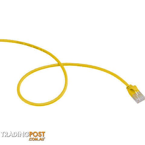 LC6SL0500YL 5M SLIM CAT6 PATCH LEAD YELLOW ULTRA THIN - photo 3 of 3