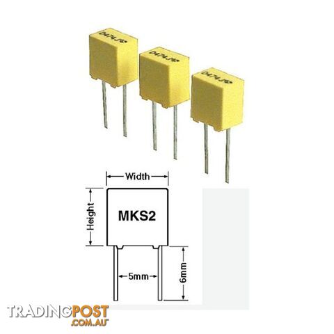 MKS21-63 1MF 63V POLYESTER CAPACITOR MKS2