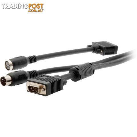 LC1550 15M M/M VGA + DIN13 LEAD FOR PASSING WALL 2PCS PER SET