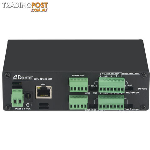 DIC4E43A 4CH DANTE ANALOGUE CONVERTER - photo 2 of 3