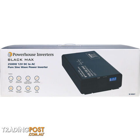 M8067 2500W 12VDC TO 240VAC INVERTER PURE SINE WAVE - photo 4 of 4