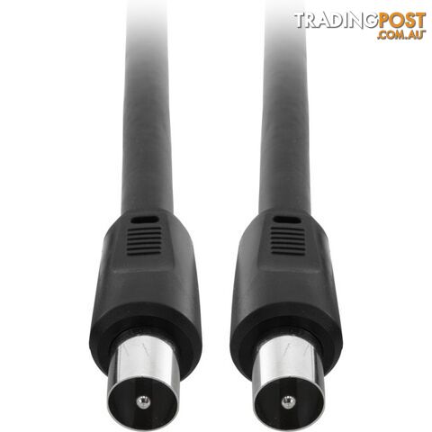 FL59Q-1PP 1M RG59QUAD PAL FLYLEAD PAL PLUG TO PLUG LEAD - BLACK