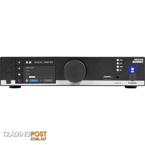 MFA208 2X 40W @ 4 OHM- 80W @ 70/100V ALL-IN-ONE AUDIO SOLUTION